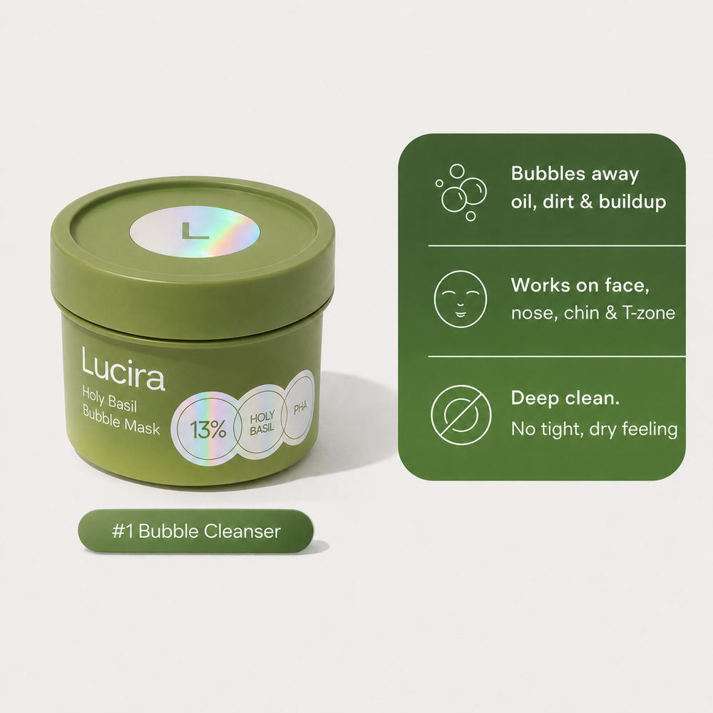 PORÉ Holy Basil Bubble Deep Mask